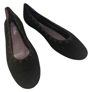 VANELi Black Suede Ballet Flats, NWOT, Sz 8.5
